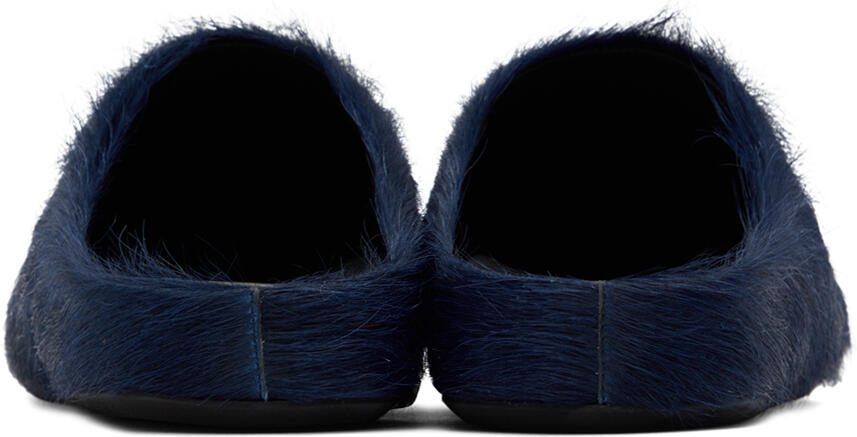 Marni Navy Sabot Loafers