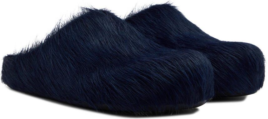 Marni Navy Sabot Loafers - Picture 2