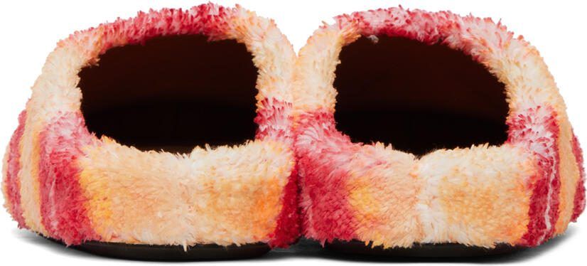 Marni Orange  Red Fussbet Sabot Loafers - Picture 2