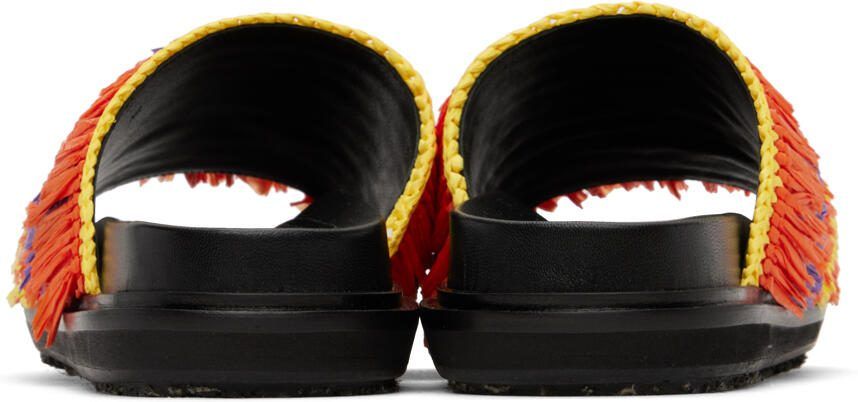 Marni Orange  Yellow Fussbett Sandals - Picture 4