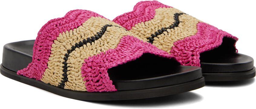 Marni Pink  Beige No Vacancy Inn Edition Fussbett Sandals