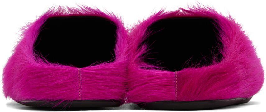 Marni Pink Fussbett Sabot Loafers