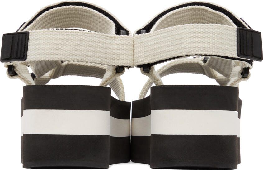 Marni White Embellished Platform Sandals - Picture 3