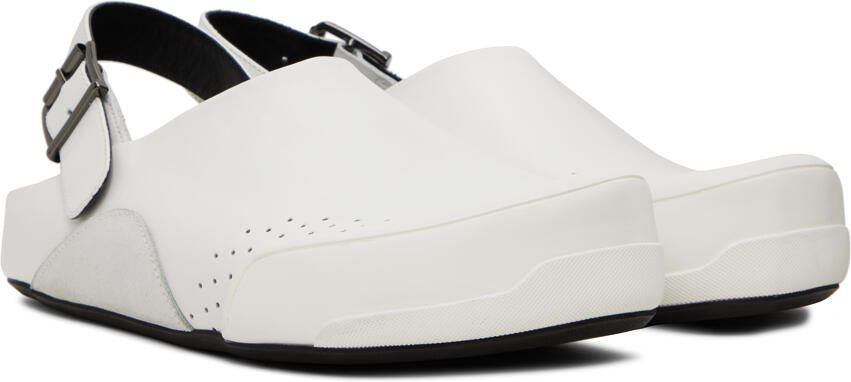 Marni White Fussbett Sabot Sandals - Picture 2