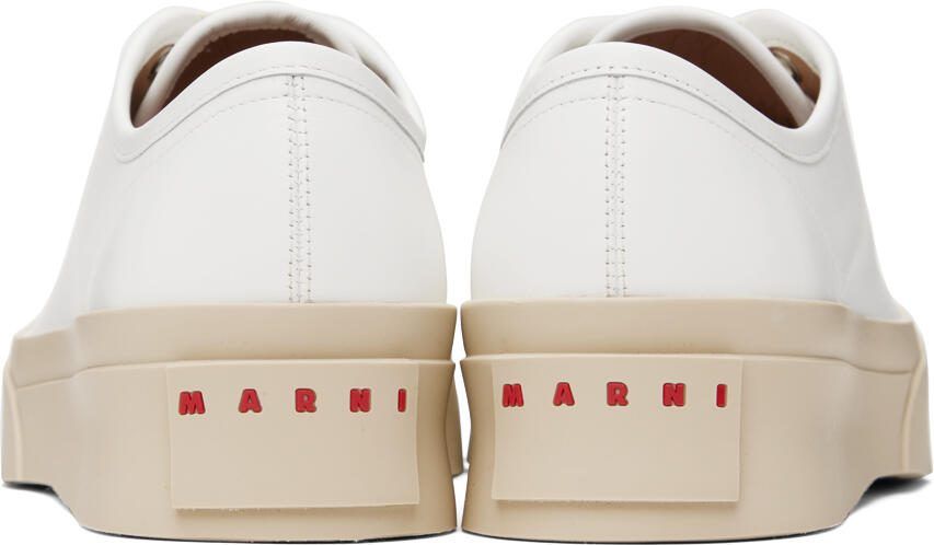 Marni White  Beige Pablo Sneakers
