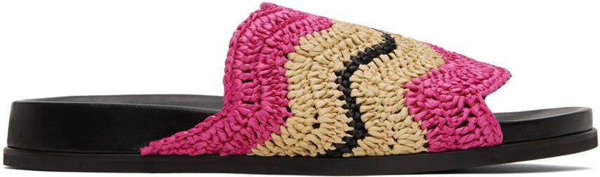 Marni Pink  Beige No Vacancy Inn Edition Fussbett Sandals - Picture 4