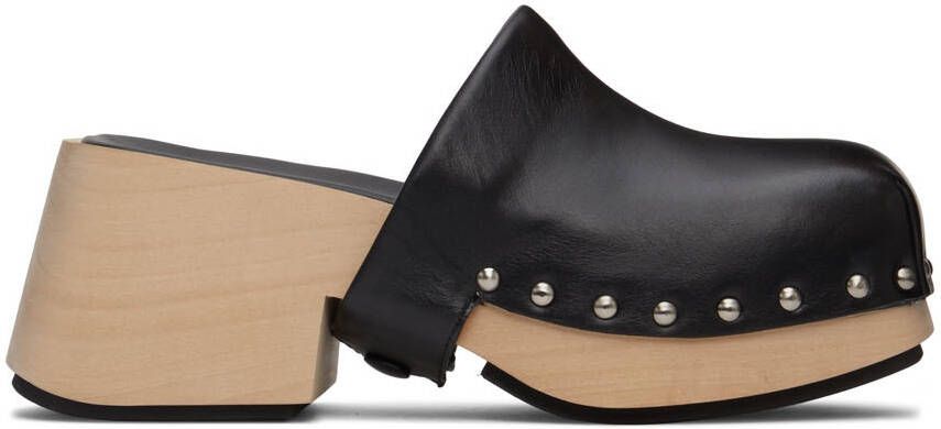 Marsèll Black Bottone Clogs - Picture 5