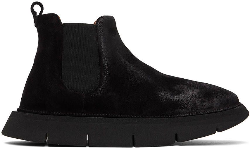 Marsèll Black Intagliata Suede Ankle Boots - Picture 5
