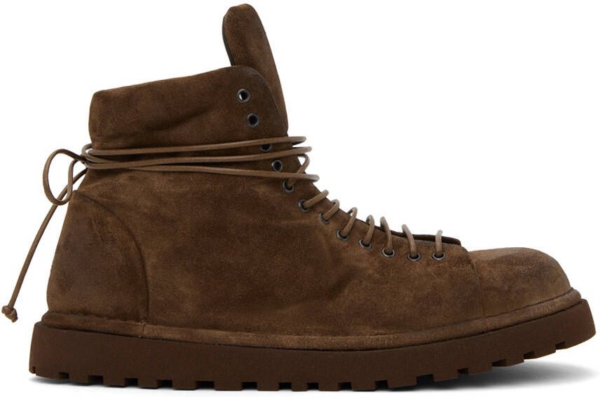 Marsèll Brown Suede Lace-Up Boots - Picture 5