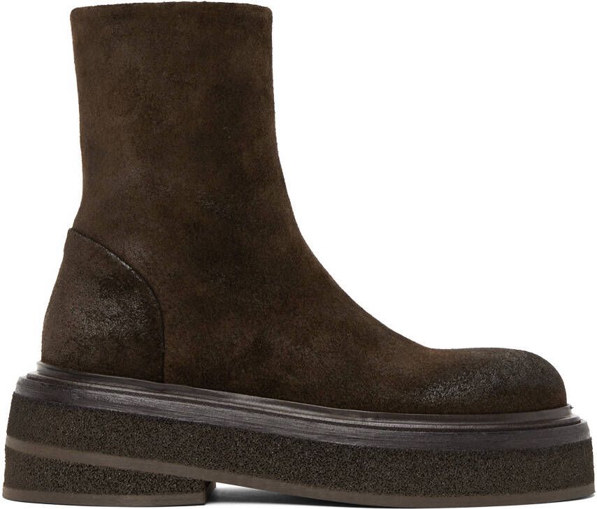 Marsèll Brown Zuccone Ankle Boots - Picture 5