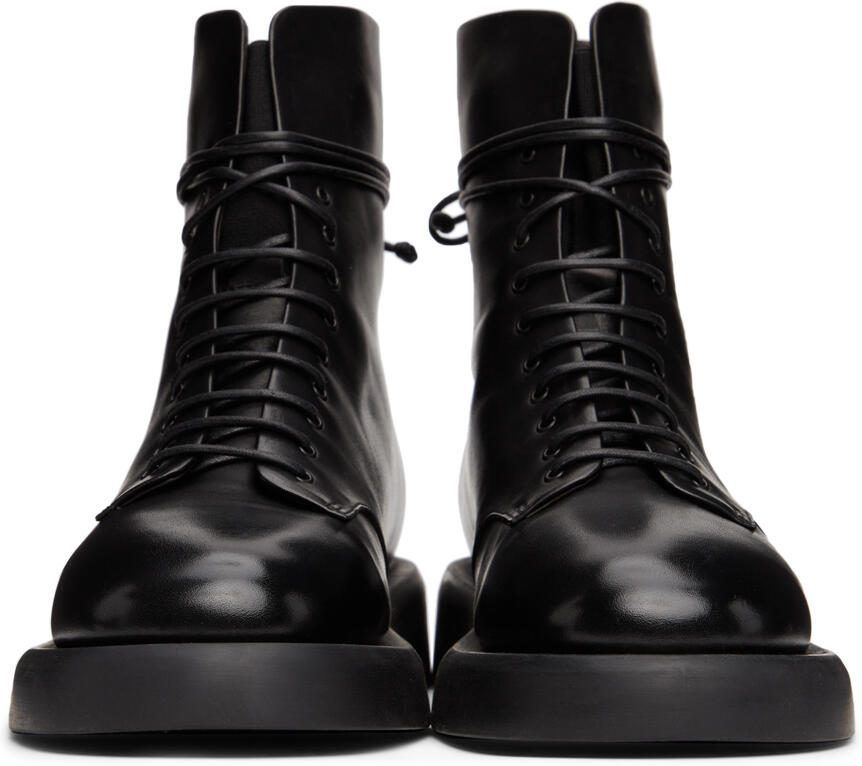 Marsèll Black Gomme Polacchino Ankle Boots - Picture 2