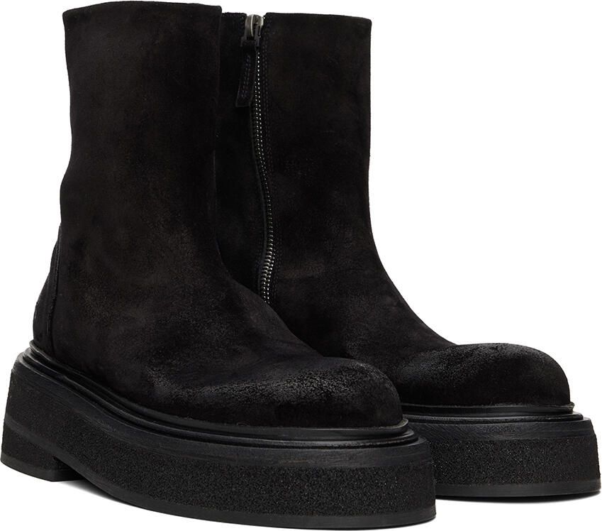 Marsèll Black Suede Zuccone Boots - Picture 2