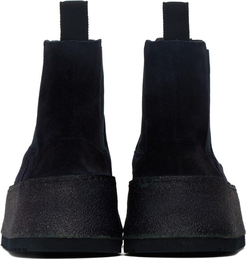 Marsèll SSENSE Exclusive Navy Parapana Beatles Boots