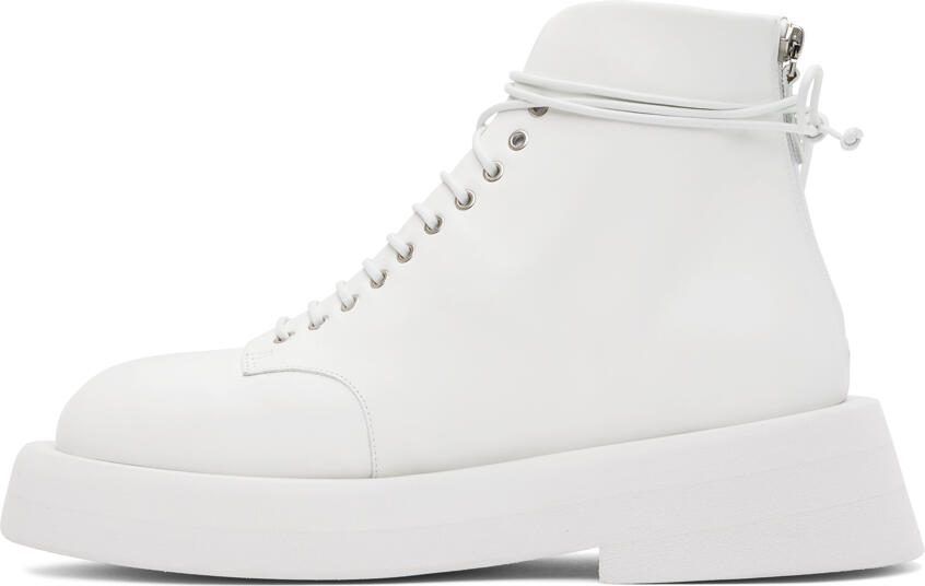 Marsèll White Gomme Gommellone Boots - Picture 3
