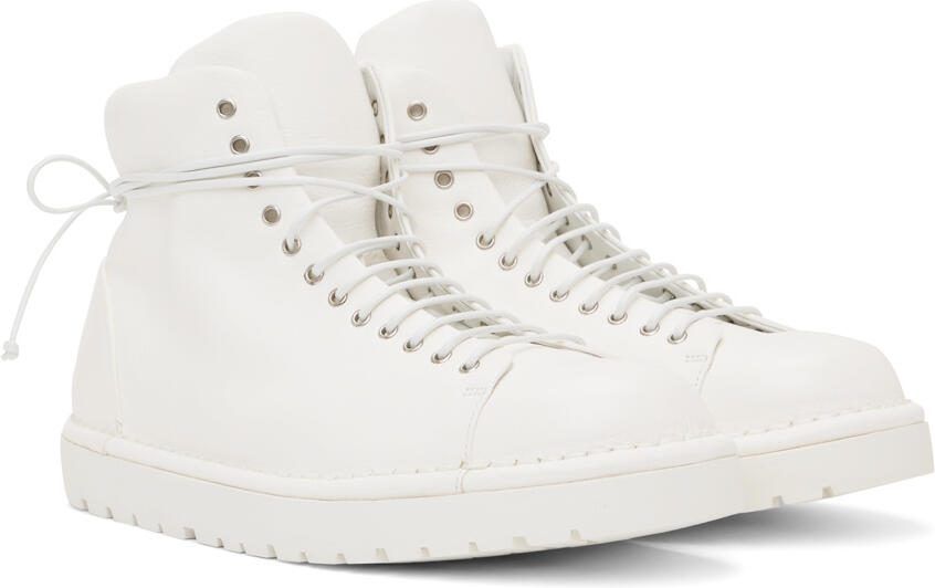 Marsèll White Gomme Pallottola Lace-Up Boots - Picture 2
