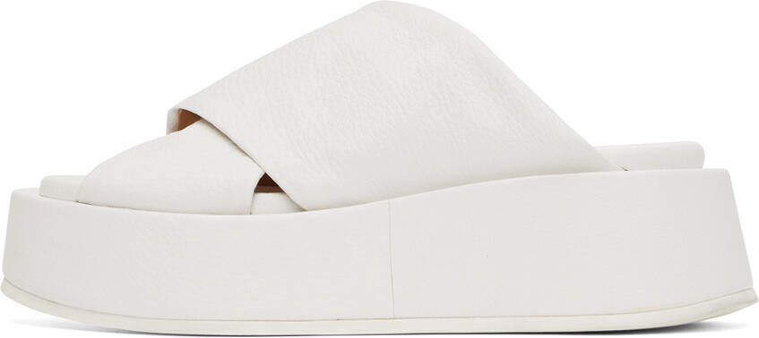 Marsèll White Platform Sandals - Picture 3