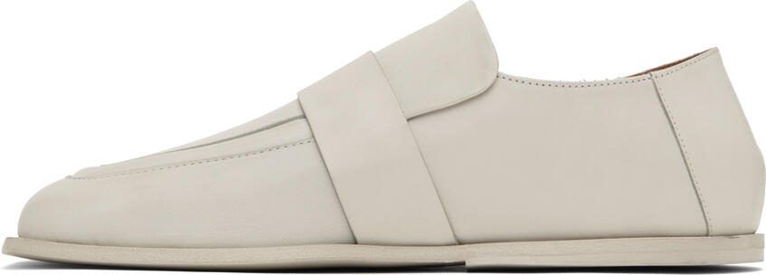 Marsèll White Spatola Loafers - Picture 4