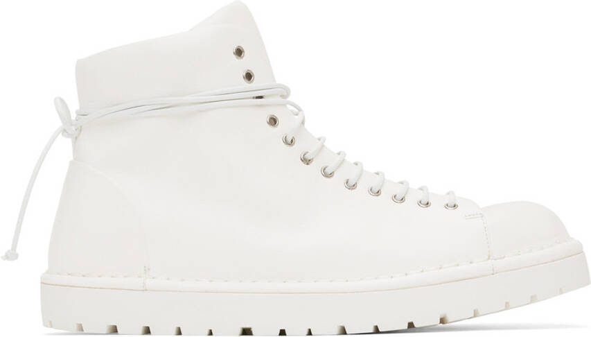 Marsèll White Gomme Pallottola Lace-Up Boots - Picture 5