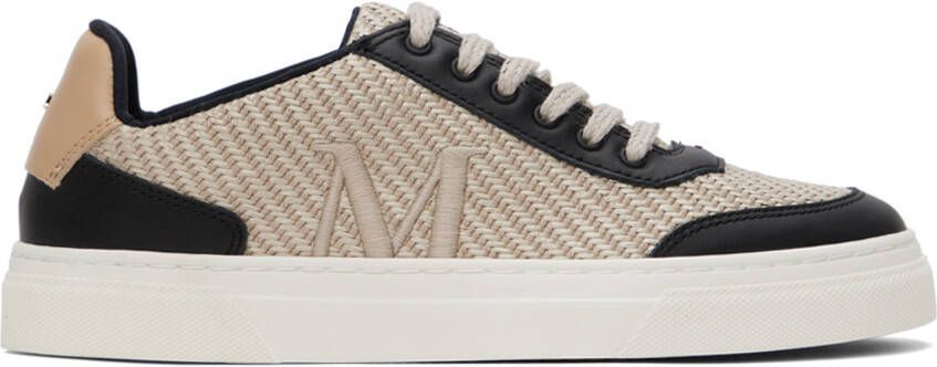 Max Mara Beige  Black Taba Sneakers
