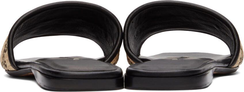 Max Mara Black  Beige Midge Sandals - Picture 2