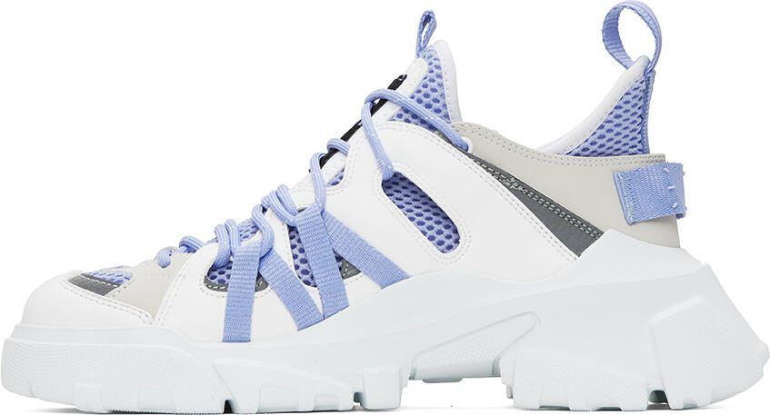 MCQ White  Blue Orbyt Descender 2.0 Sneakers - Picture 3