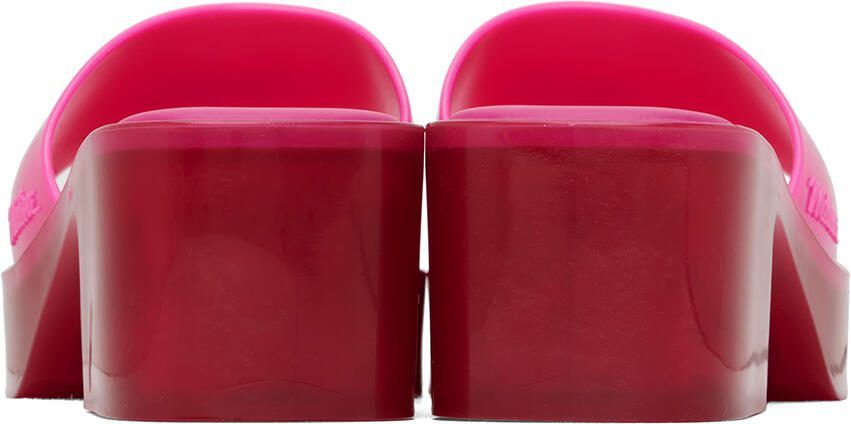 Melissa Pink Shape Mules