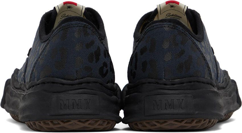 Miharayasuhiro Black Baker Leopard Sneakers