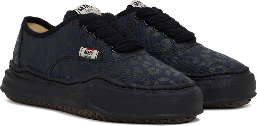 Miharayasuhiro Black Baker Leopard Sneakers - Picture 2