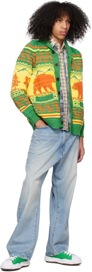 Miharayasuhiro Green 'BLAKEY' Sneakers - Picture 7
