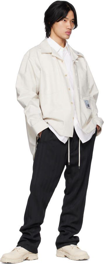 Miharayasuhiro White General Scale Past Lace-Up Boots - Picture 4