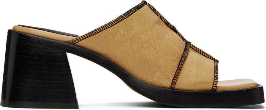 Miista Beige Mildred Heeled Sandals - Picture 5