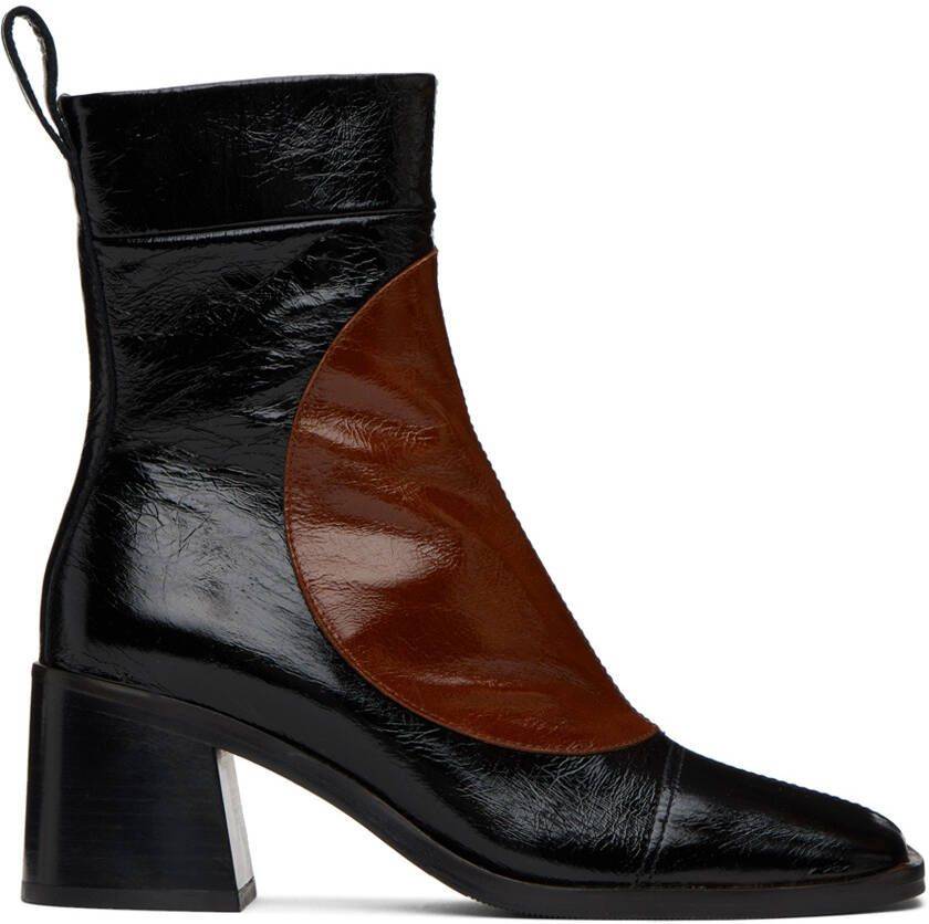 Miista Black  Brown Larisa Boots - Picture 5