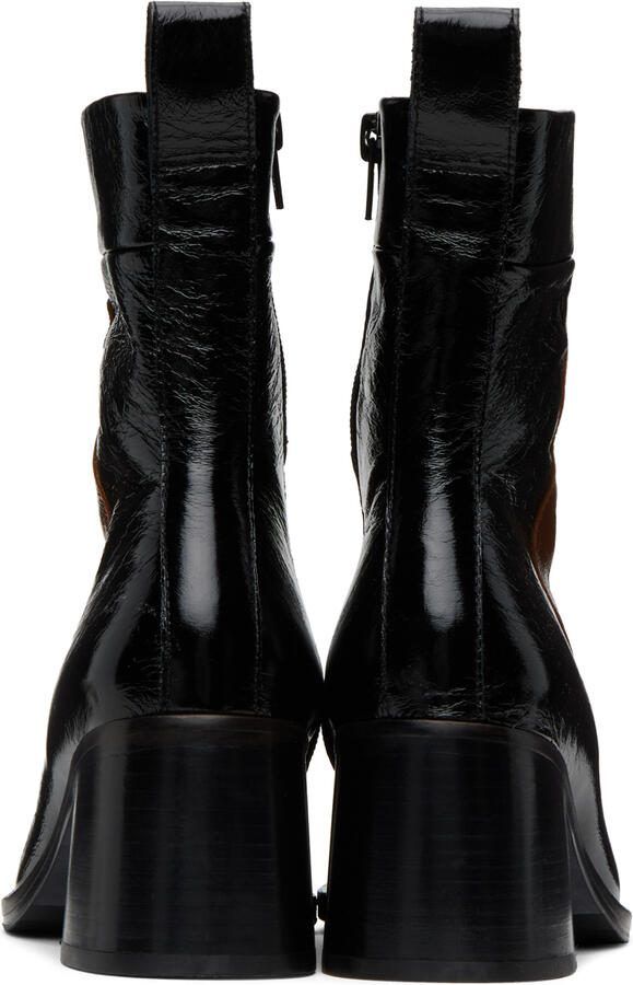 Miista Black  Brown Larisa Boots - Picture 3