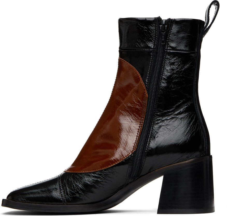 Miista Black  Brown Larisa Boots - Picture 2