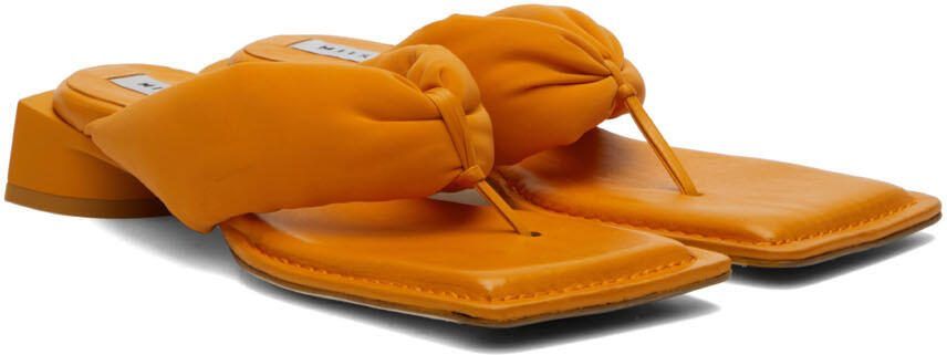 Miista Orange Anais Heeled Sandals