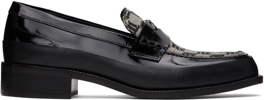 MISBHV Black  Beige Jacquard 'The Brutalist' Loafers - Picture 3