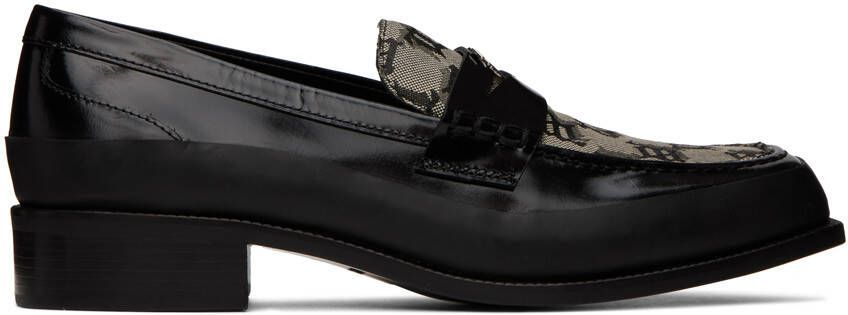 MISBHV Black  Beige Jacquard 'The Brutalist' Loafers - Picture 6
