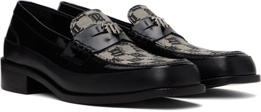 MISBHV Black  Beige Jacquard 'The Brutalist' Loafers - Picture 2