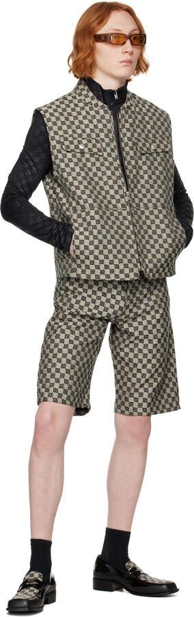 MISBHV Black  Beige Jacquard 'The Brutalist' Loafers - Picture 5