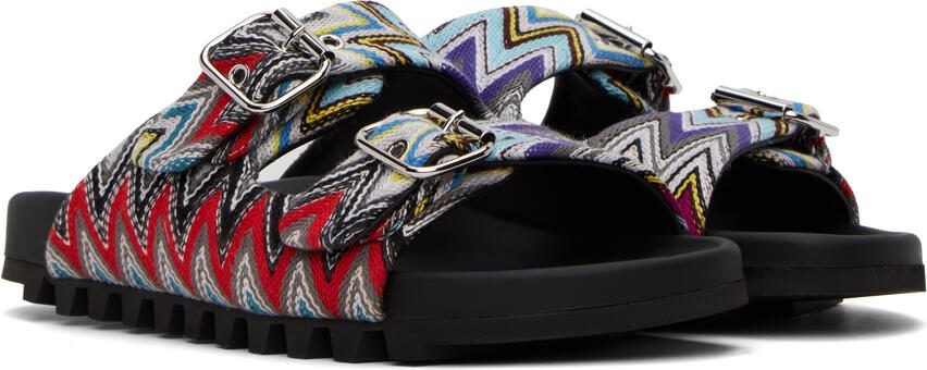 Missoni Multicolor Zig-Zag Sandals - Picture 2