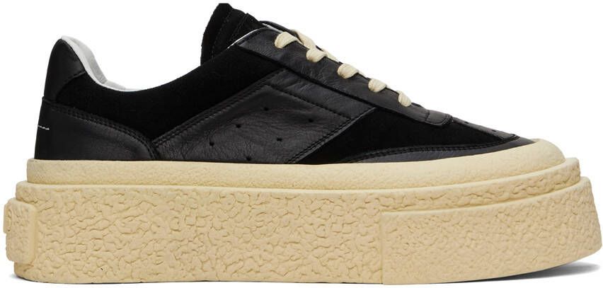 MM6 Maison Margiela Black Platform Sneakers - Picture 4