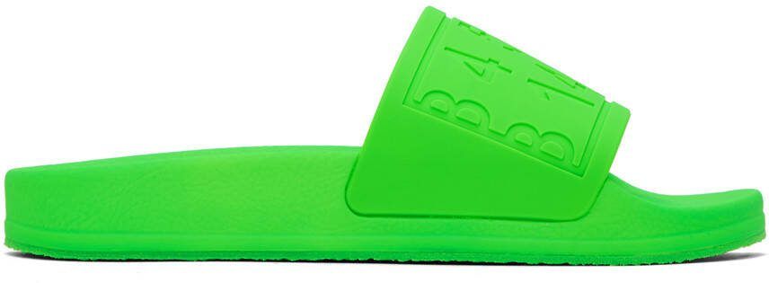 MM6 Maison Margiela Green Embossed Sandals - Picture 4