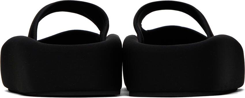 MM6 Maison Margiela Black Platform Slides - Picture 2