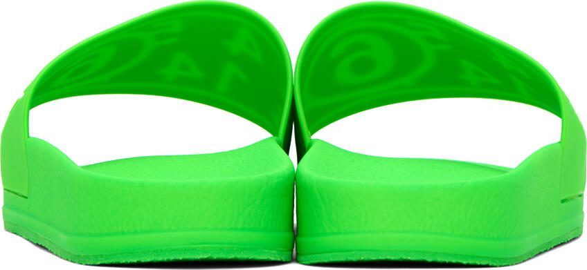 MM6 Maison Margiela Green Embossed Sandals