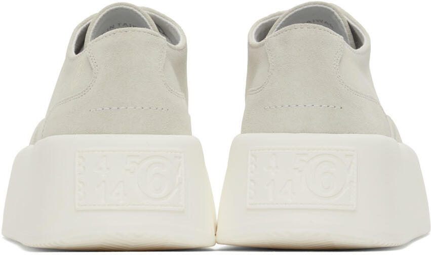 MM6 Maison Margiela Black Suede Platform Sneakers