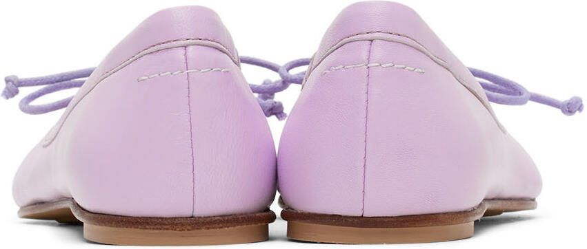 MM6 Maison Margiela Kids Purple Ballerina Flats - Picture 2