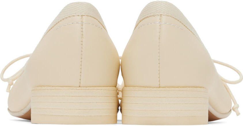 MM6 Maison Margiela Off-White Anatomical Ballerina Heels