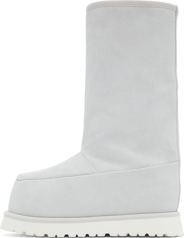 MM6 Maison Margiela Off-White Suede Boots