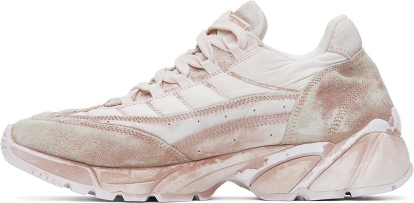 MM6 Maison Margiela Pink Distressed Sneakers - Picture 3