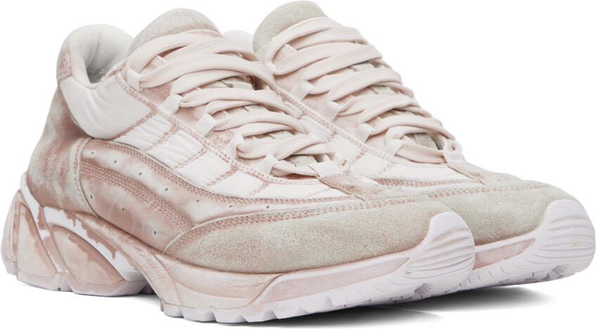 MM6 Maison Margiela Pink Distressed Sneakers - Picture 2